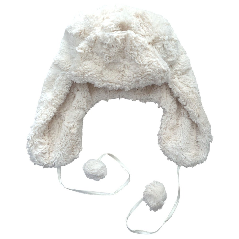 Jaclyn Smith Faux Fur Winter Trapper Hat with Pom Poms and Satin Lining